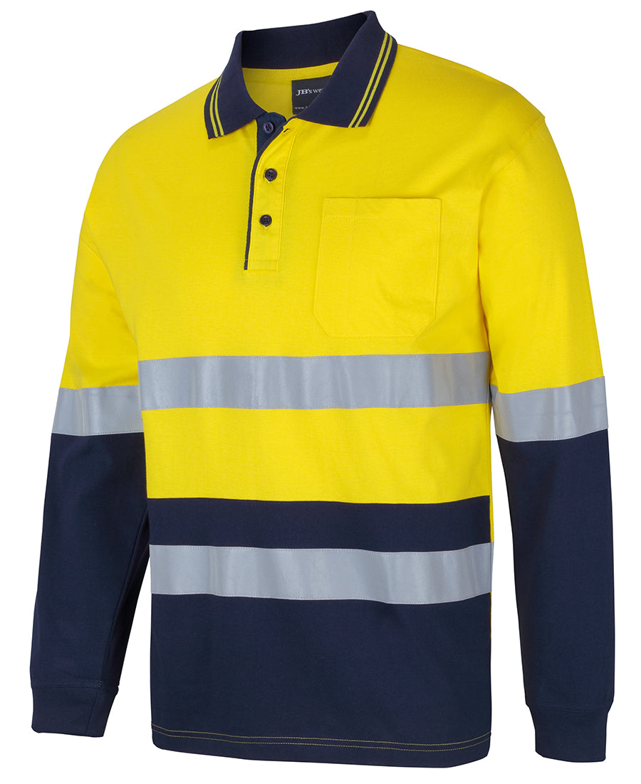 JB's Hi Vis (D+N) L/S Cotton Polo 6DCPL