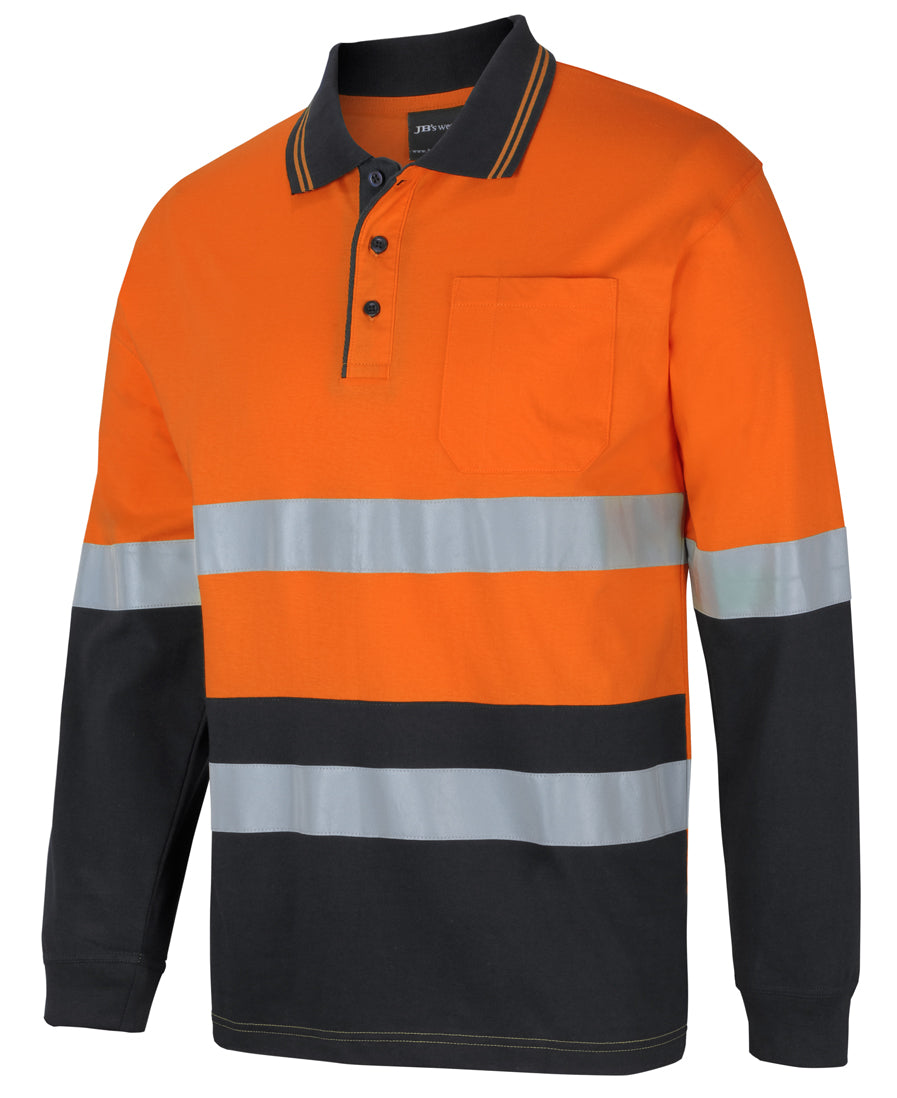 JB's Hi Vis (D+N) L/S Cotton Polo 6DCPL
