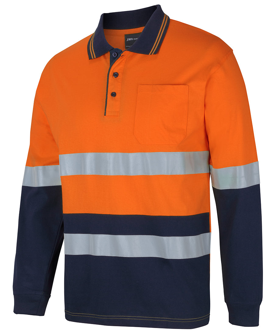 JB's Hi Vis (D+N) L/S Cotton Polo 6DCPL