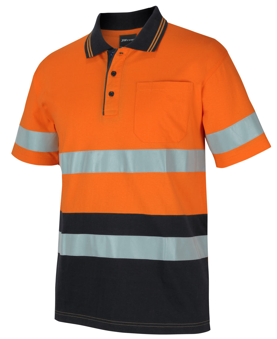 JB's Hi Vis (D+N) S/S Cotton Polo 6DCPS