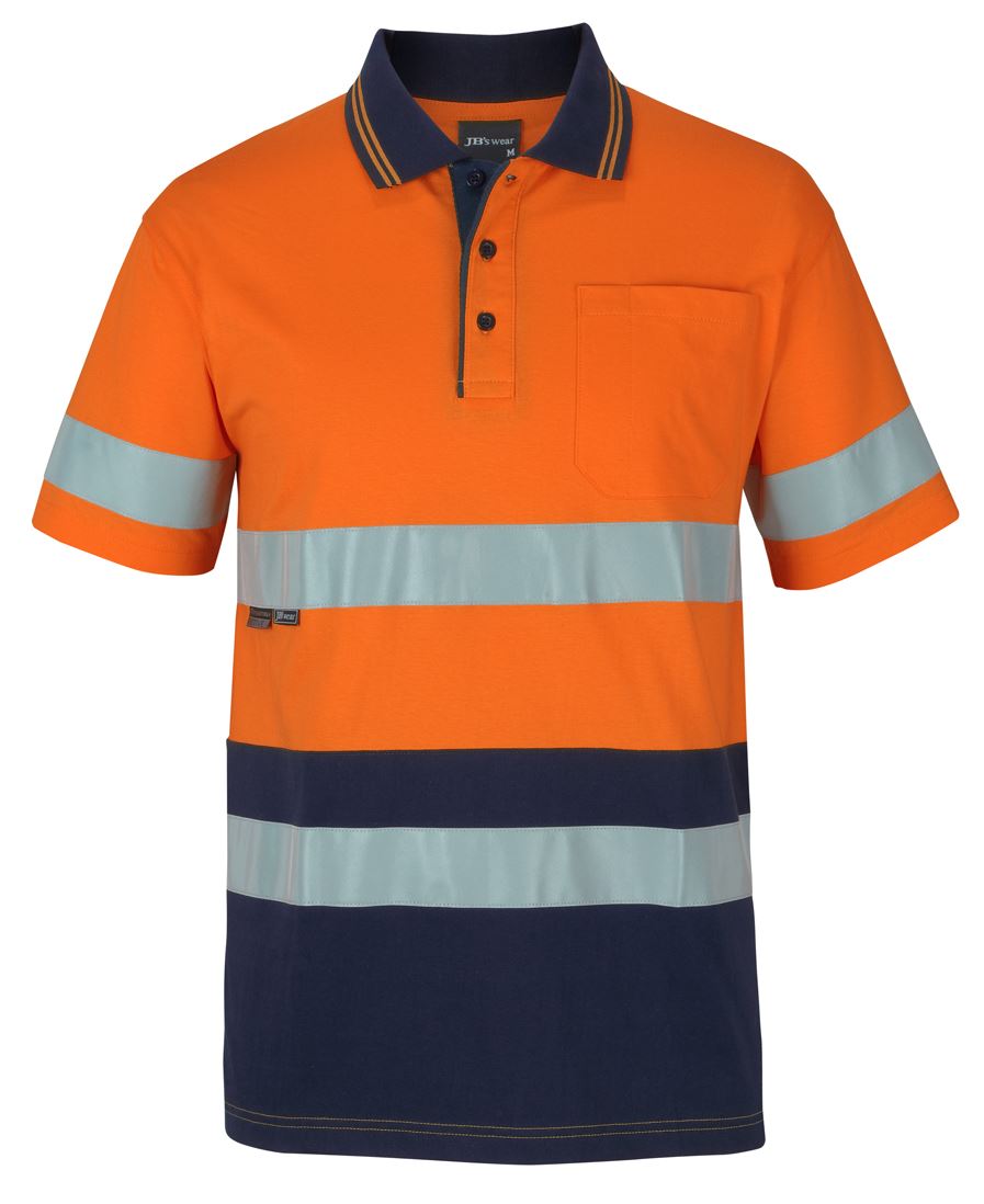 JB's Hi Vis (D+N) S/S Cotton Polo 6DCPS