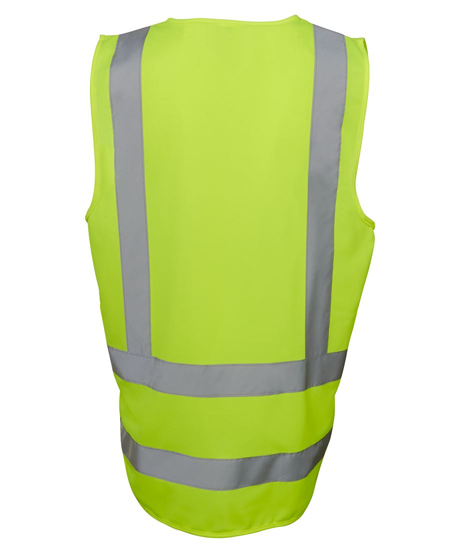 JB's Hi Vis Zip Drop Tail H Pattern (D+N) Vest 6DNDV | Industry Standard