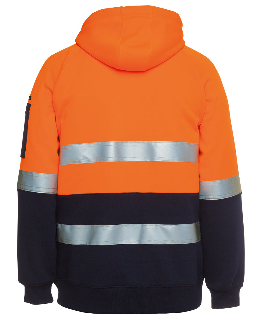 JB's Hi Vis (D+N) Full Zip Fleecy Hoodie 6DNH | Day and Night Wear