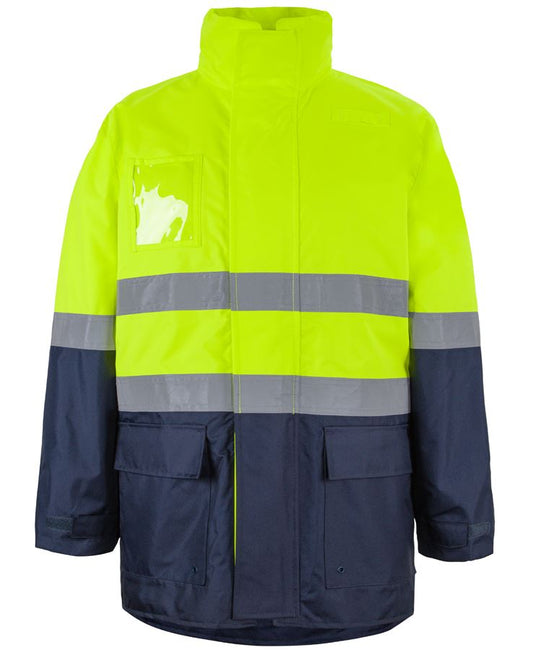 JB's Hi Vis (D+N) Long Line Jacket 6DNLL | Wet conditions jacket