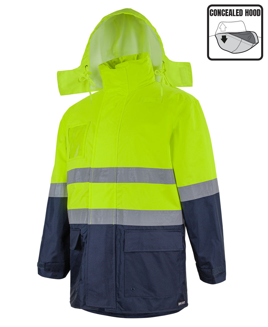 JB's Hi Vis (D+N) Long Line Jacket 6DNLL | Wet conditions jacket