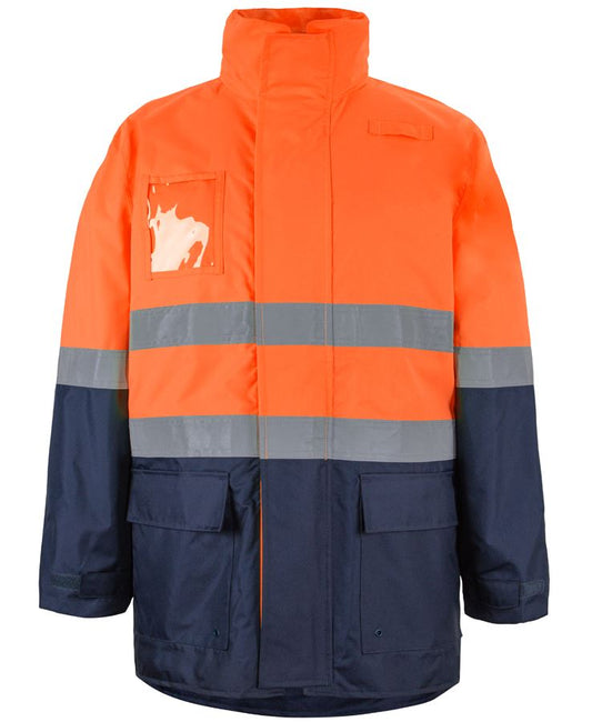 JB's Hi Vis (D+N) Long Line Jacket 6DNLL | Wet conditions jacket