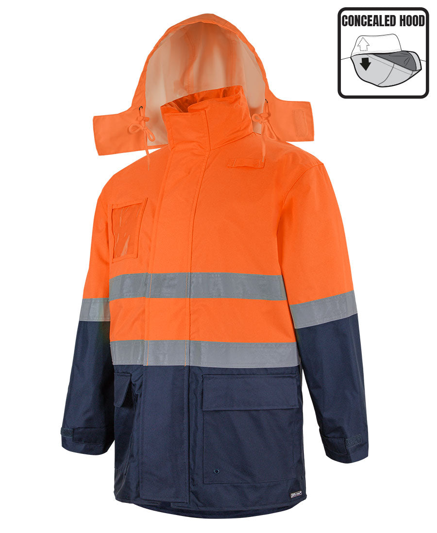 JB's Hi Vis (D+N) Long Line Jacket 6DNLL | Wet conditions jacket
