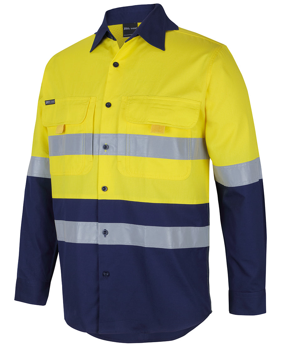 JB's Hi Vis (D+N) Ripstop L/S Fishing Shirt 6DNRL