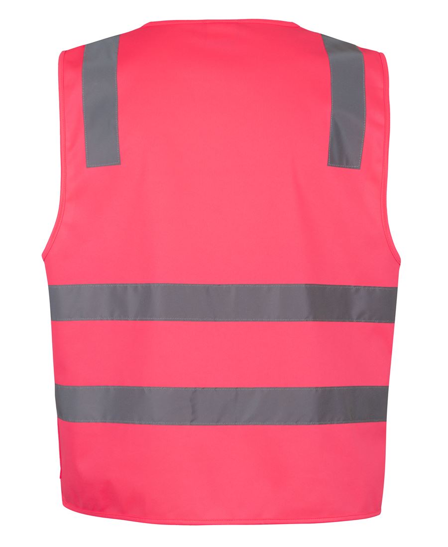 JB's Hi Vis (D+N) Zip Safety Vest | 6DNSZ | Day and Night Safety