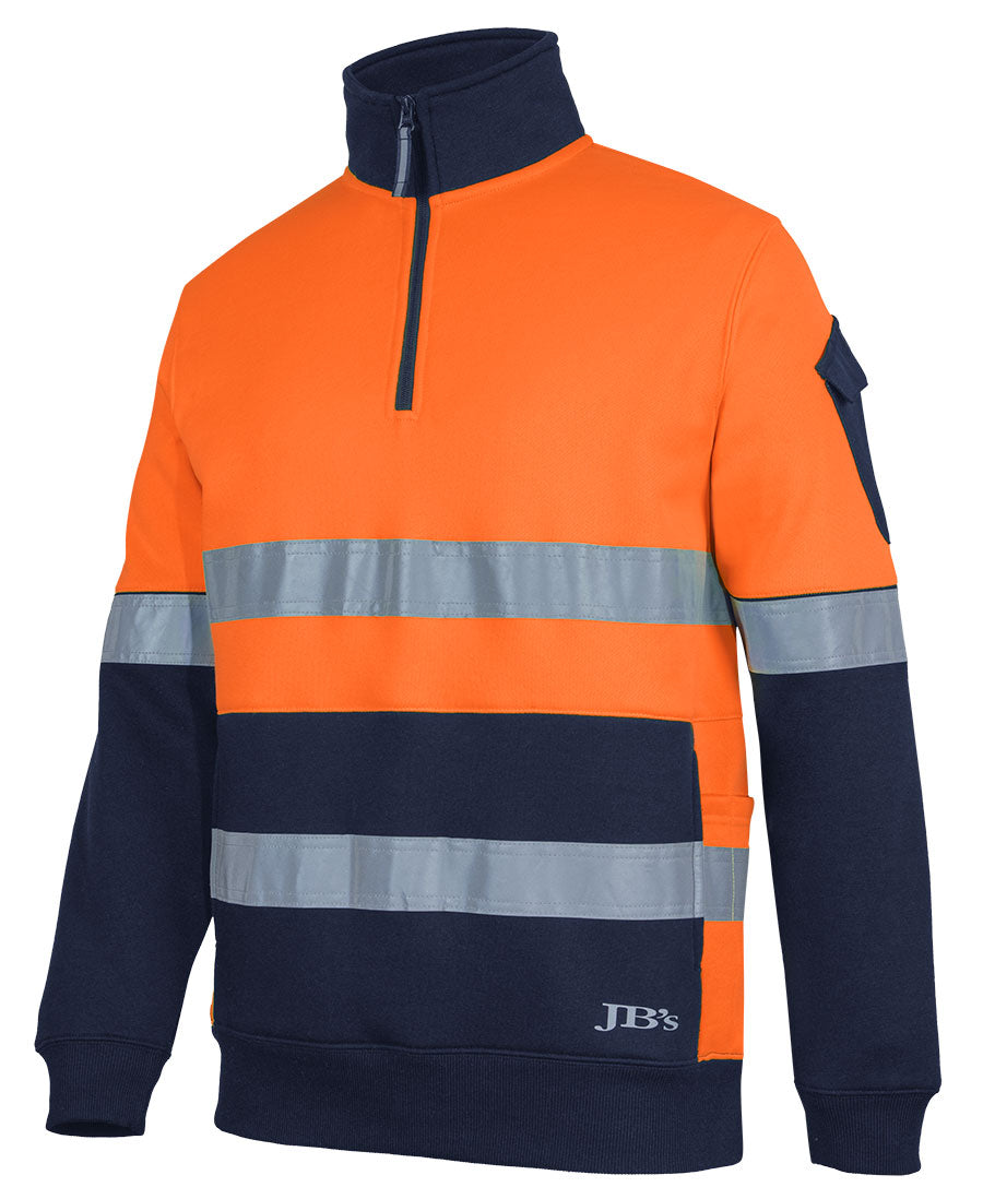 JB's 350g Hi Vis (D+N) 1/2 Zip Trade Fleece 6DNVF