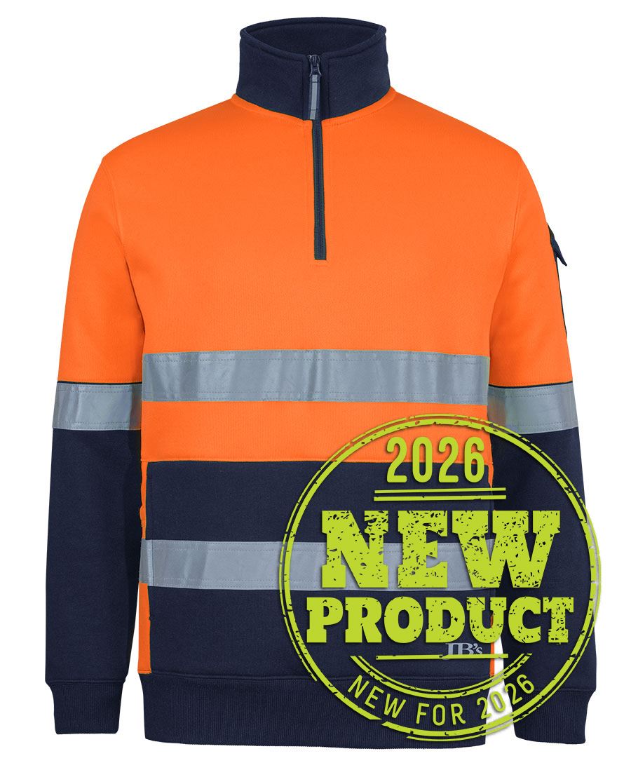 JB's 350g Hi Vis (D+N) 1/2 Zip Trade Fleece 6DNVF
