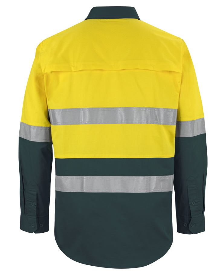 JB's Hi Vis L/S (D+N) 150G Work Shirt 6DNWL | Classic Comfort