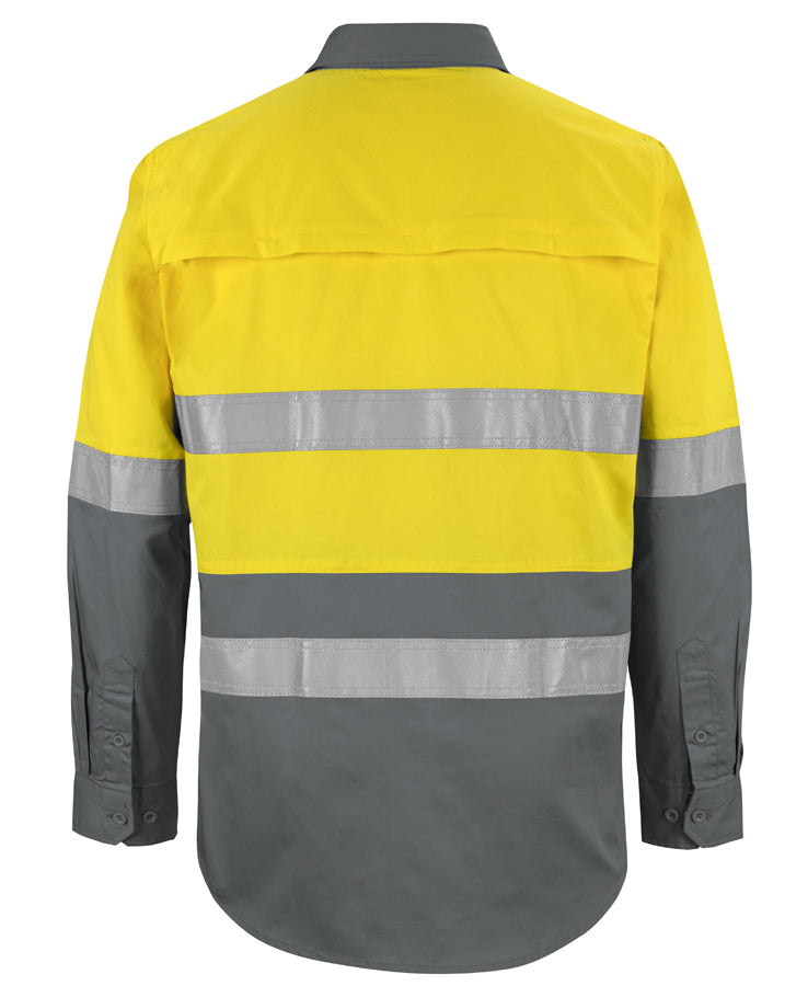JB's Hi Vis L/S (D+N) 150G Work Shirt 6DNWL | Classic Comfort