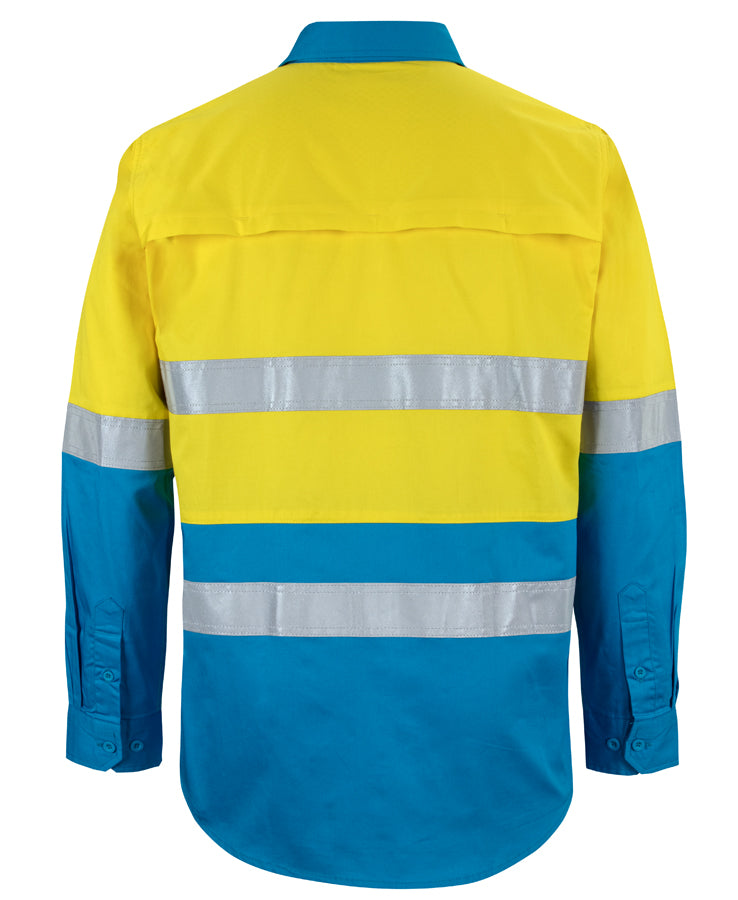 JB's Hi Vis L/S (D+N) 150G Work Shirt 6DNWL | Classic Comfort