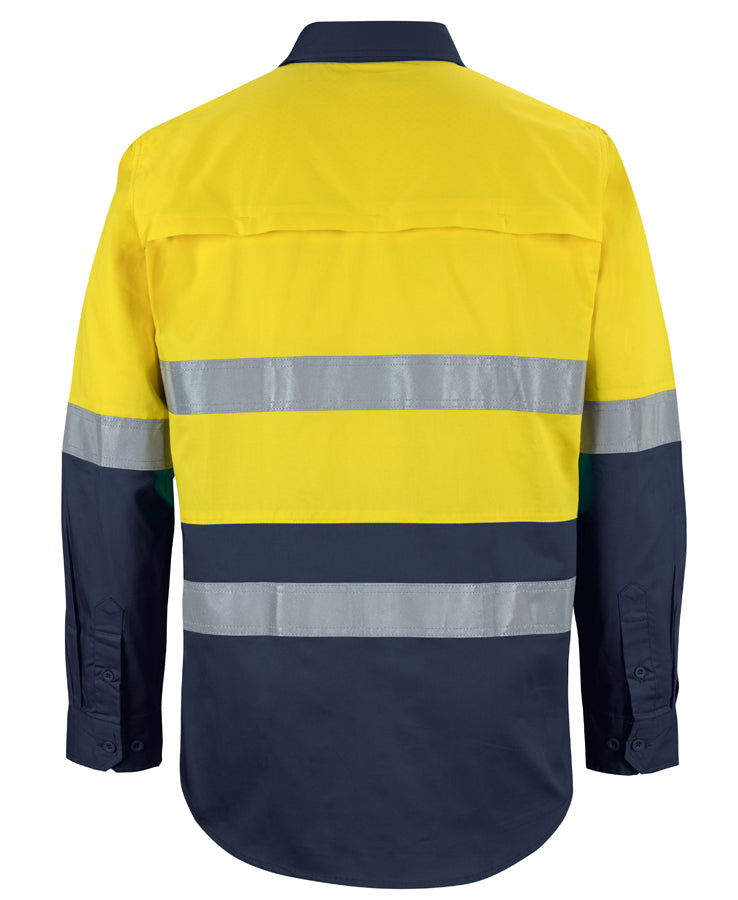 JB's Hi Vis L/S (D+N) 150G Work Shirt 6DNWL | Classic Comfort