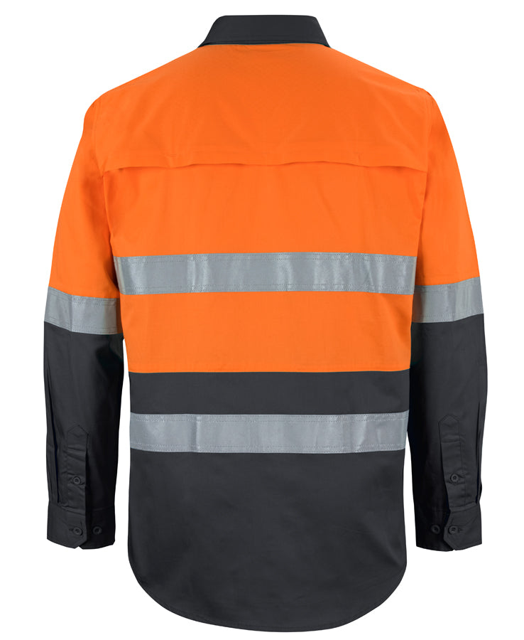 JB's Hi Vis L/S (D+N) 150G Work Shirt 6DNWL | Classic Comfort