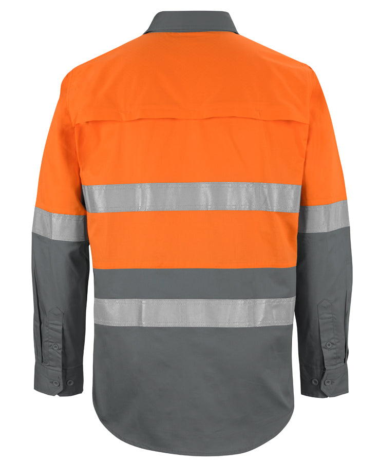 JB's Hi Vis L/S (D+N) 150G Work Shirt 6DNWL | Classic Comfort