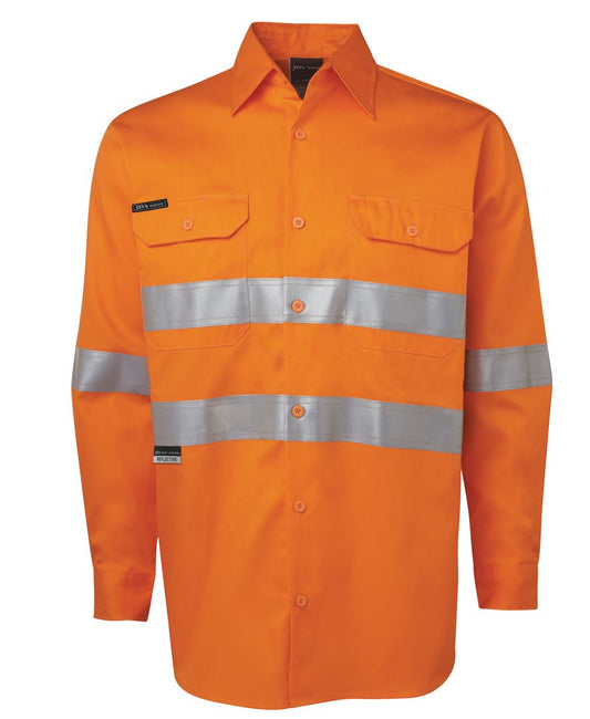 JB's Hi Vis L/S (D+N) 150G Work Shirt 6DNWL | Classic Comfort