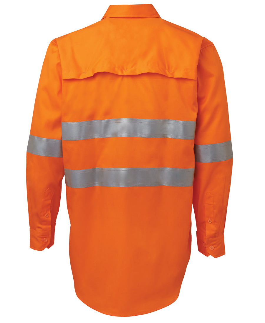 JB's Hi Vis L/S (D+N) 150G Work Shirt 6DNWL | Classic Comfort
