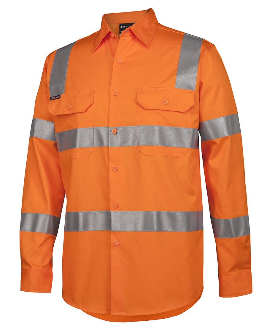 JB's Hi Vis (D+N) L/S 150g AUST. Rail Work Shirt 6DNWR | AUST. Rail Work Shirt