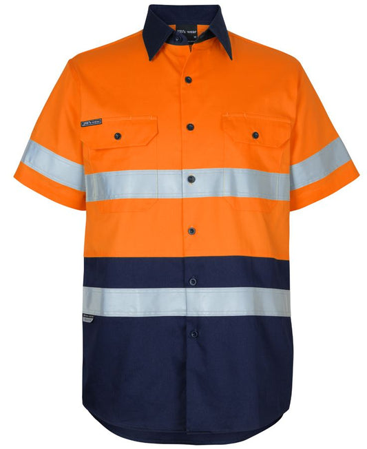 JB's Hi Vis (D+N) S/S 150g Work Shirt 6DNWS