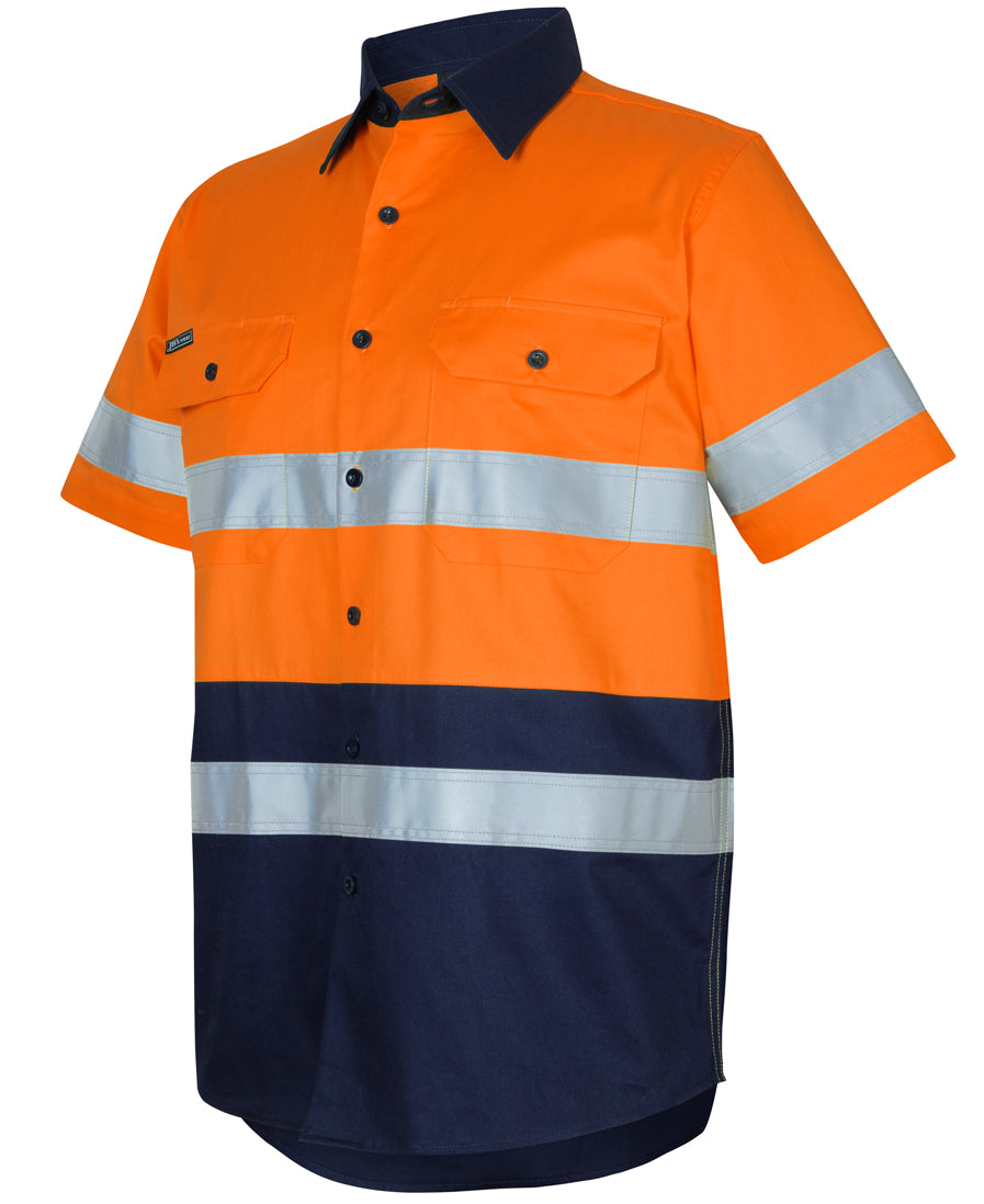 JB's Hi Vis (D+N) S/S 150g Work Shirt 6DNWS