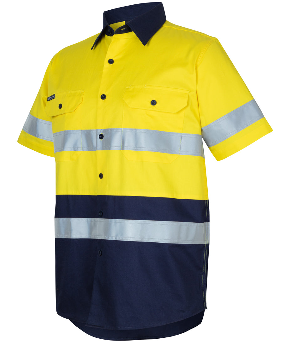 JB's Hi Vis (D+N) S/S 150g Work Shirt 6DNWS