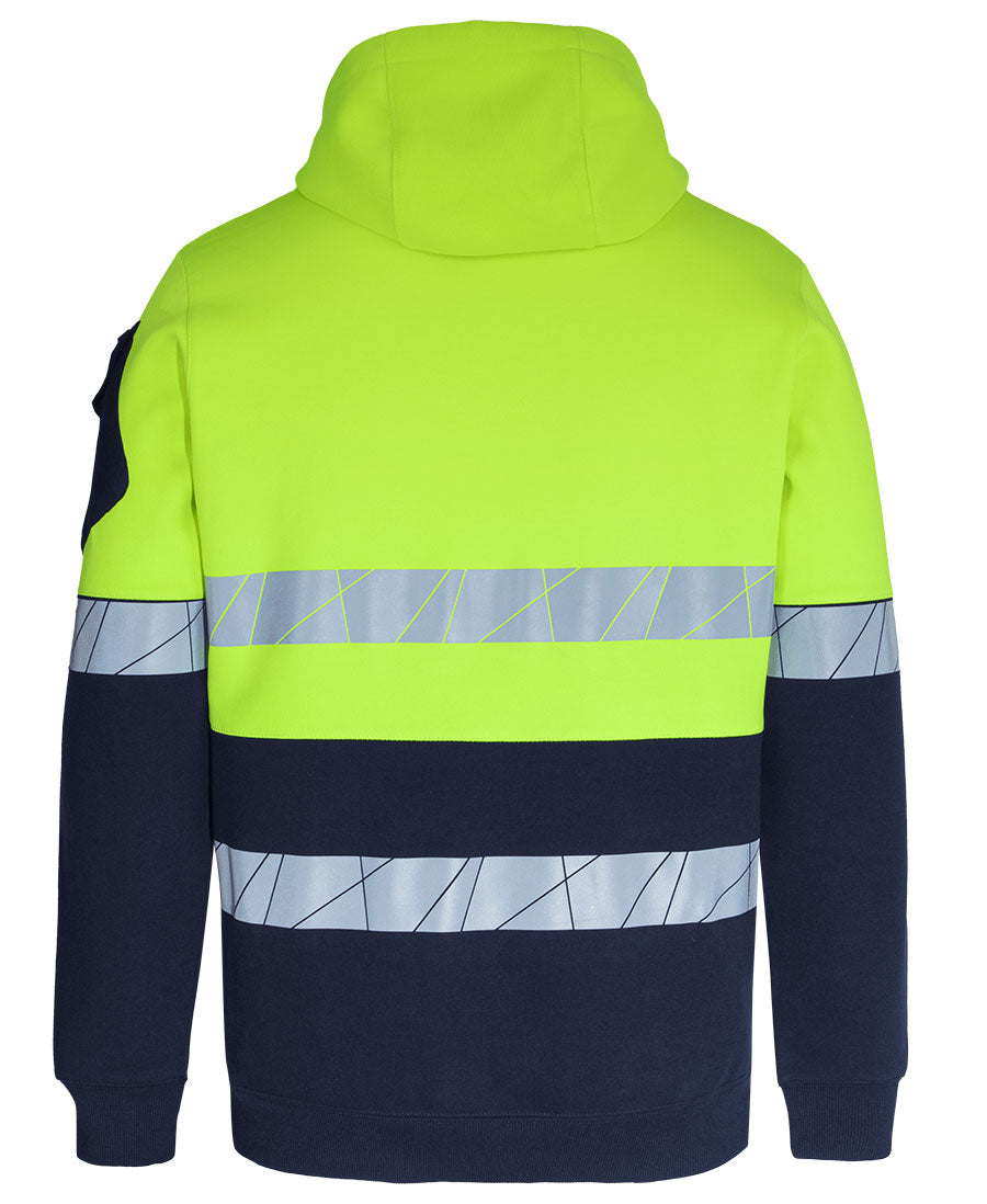 JB's 450g Hi VIs Pull Over Hoodie with Fragmented Tape 6DPFP | Stay warm and visible