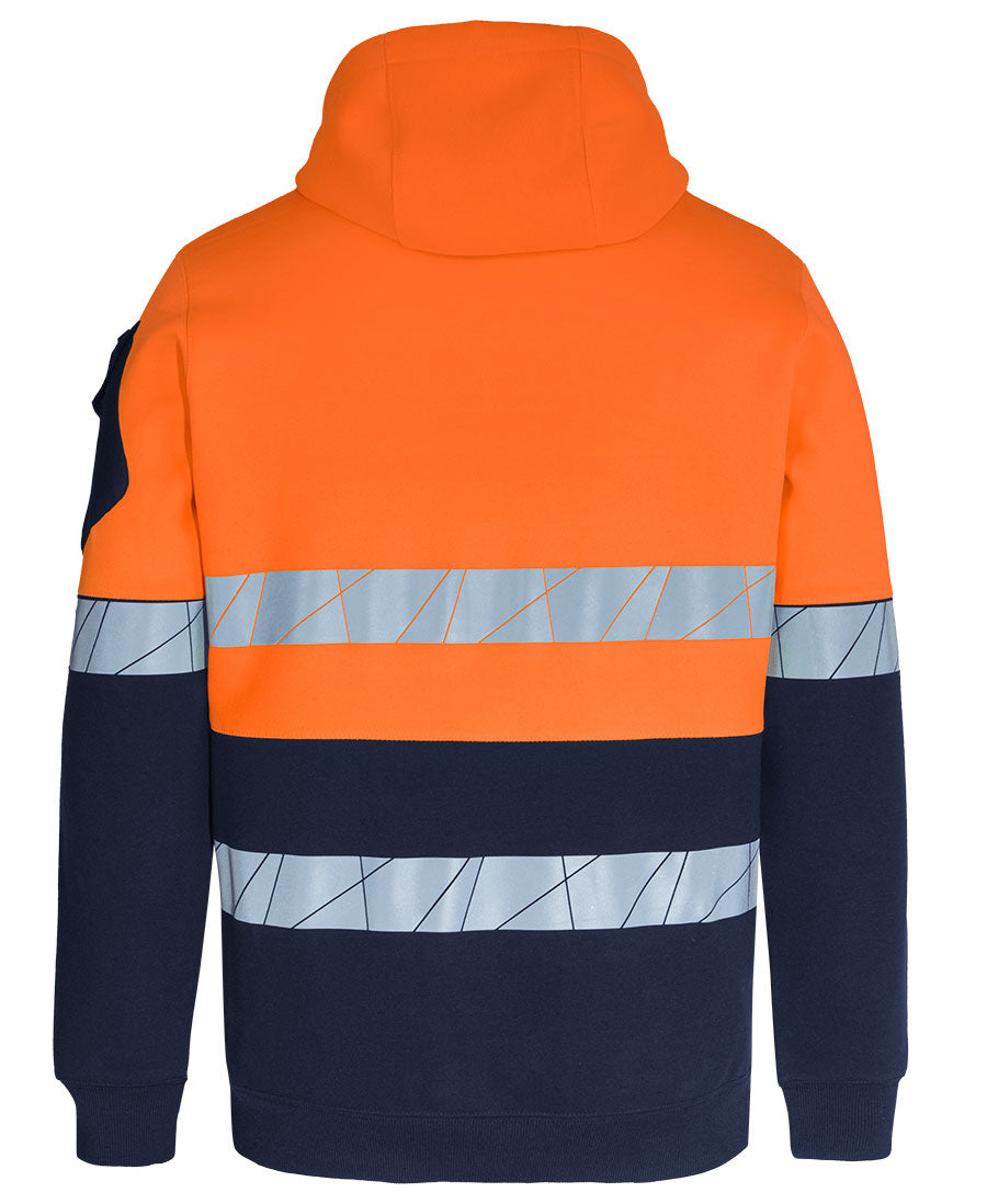 JB's 450g Hi VIs Pull Over Hoodie with Fragmented Tape 6DPFP | Stay warm and visible