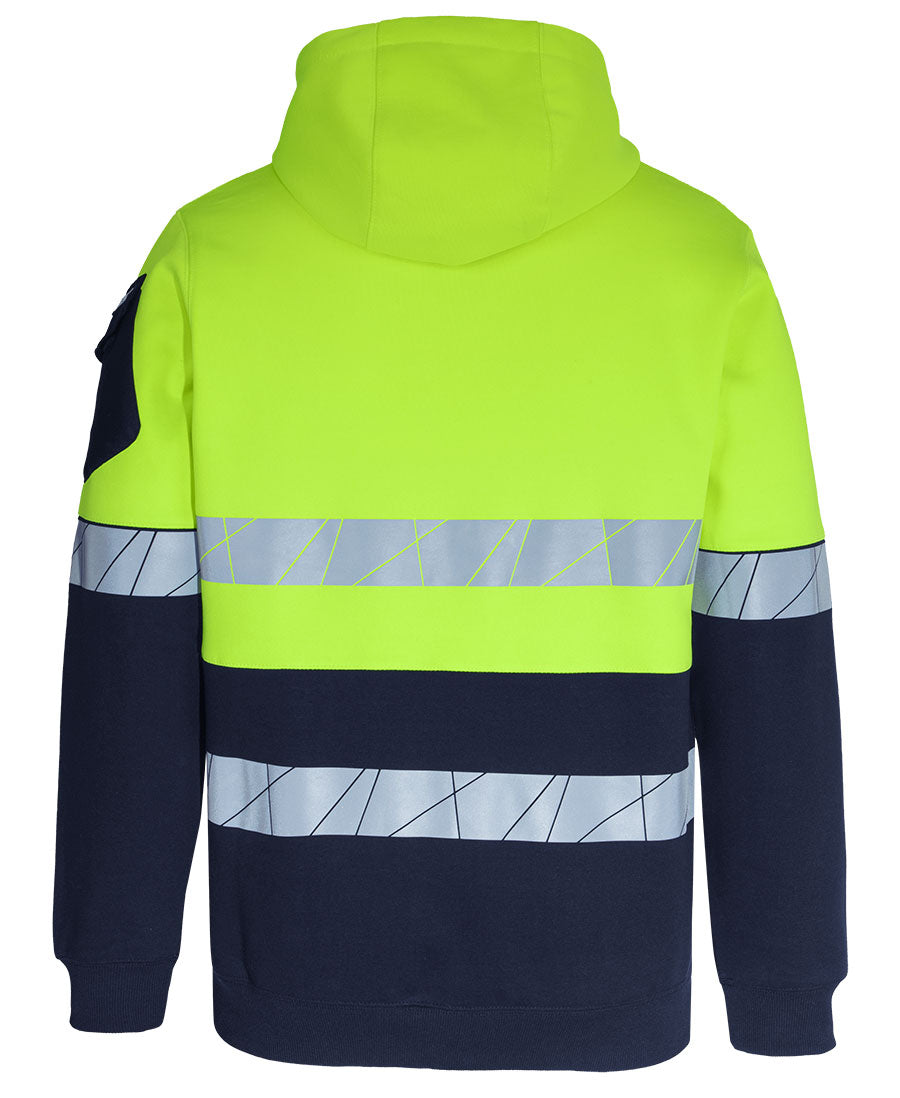 JB's 450g Hi Vis Full Zip Hoodie with Fragmented Tape 6DPFZ | Stay warm and visible