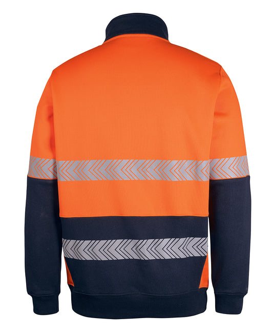 JB's Hi Vis 330g 1/2 Zip Segmented Tape Fleece 6DPS