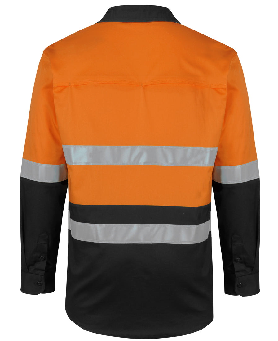 JB's Hi Vis (D+N) L/S Stretch Work Shirt 6DSWL