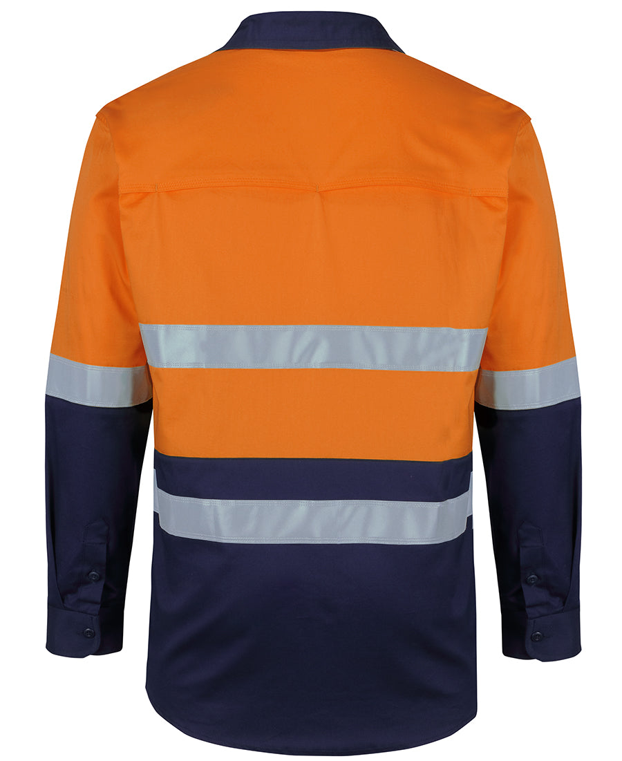 JB's Hi Vis (D+N) L/S Stretch Work Shirt 6DSWL