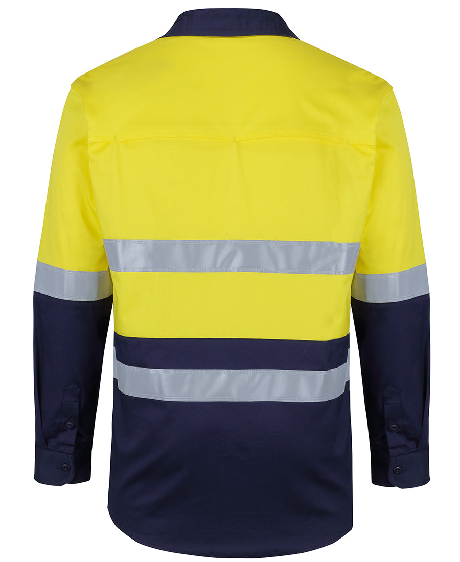 JB's Hi Vis (D+N) L/S Stretch Work Shirt 6DSWL