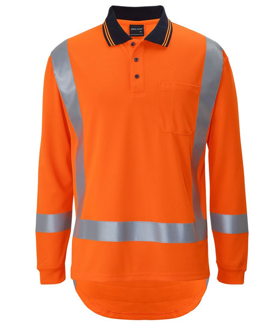 JB's Hi Vis (D+N) L/S Non Cuff TTMC-W17 Traditional Polo 6DTLP | Traffic Management