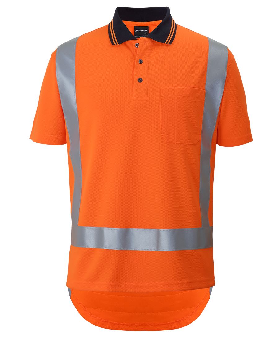 JB's Hi Vis (D+N) S/S Non Cuff TTMC-W17 Traditional Polo 6DTSP Traffic Management