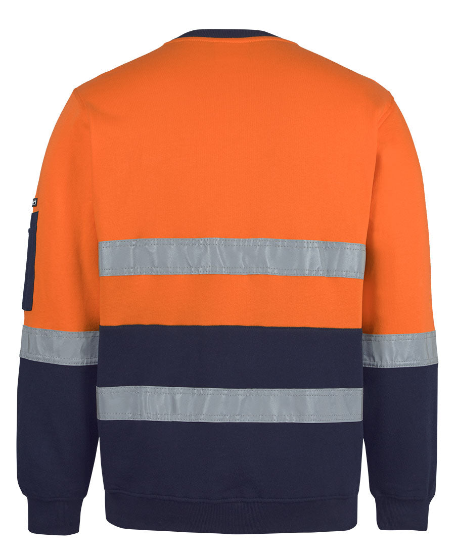 JB's Hi Vis (D+N) 310 Cotton Crew Neck Sweater 6DVCM | 100% Cotton fabric for 100% Comfort