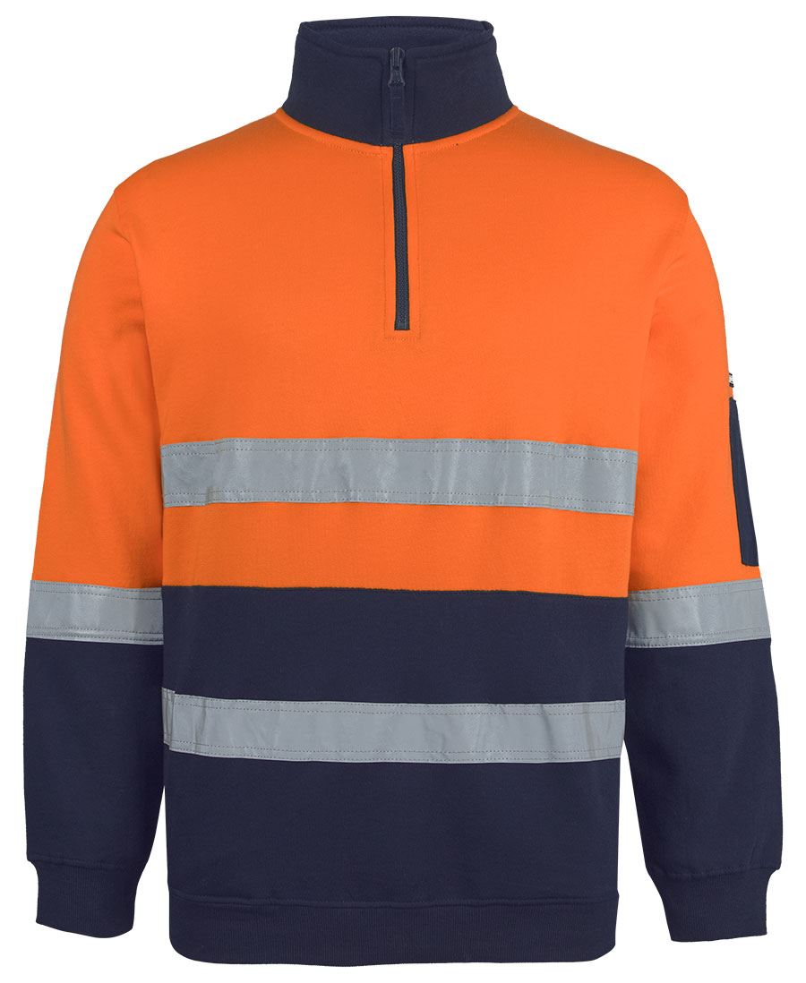 JB's Hi Vis (D+N) 310 Cotton 1/2 Zip Fleece 6DVFM