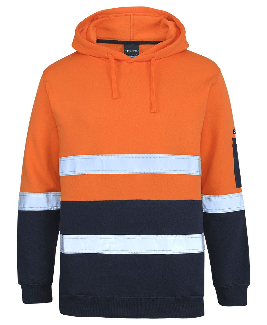 JB's Hi Vis (D+N) 310 Cotton Pull Over Hoodie 6DVPM