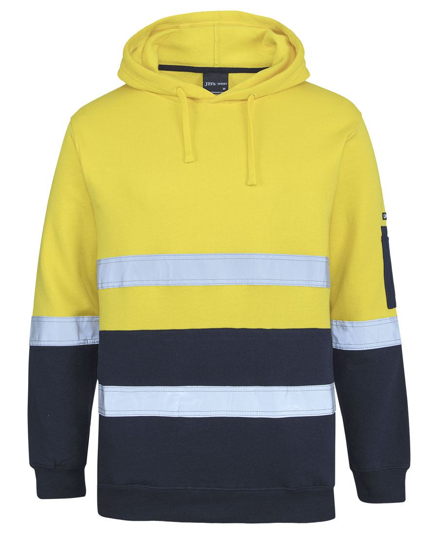 JB's Hi Vis (D+N) 310 Cotton Pull Over Hoodie 6DVPM