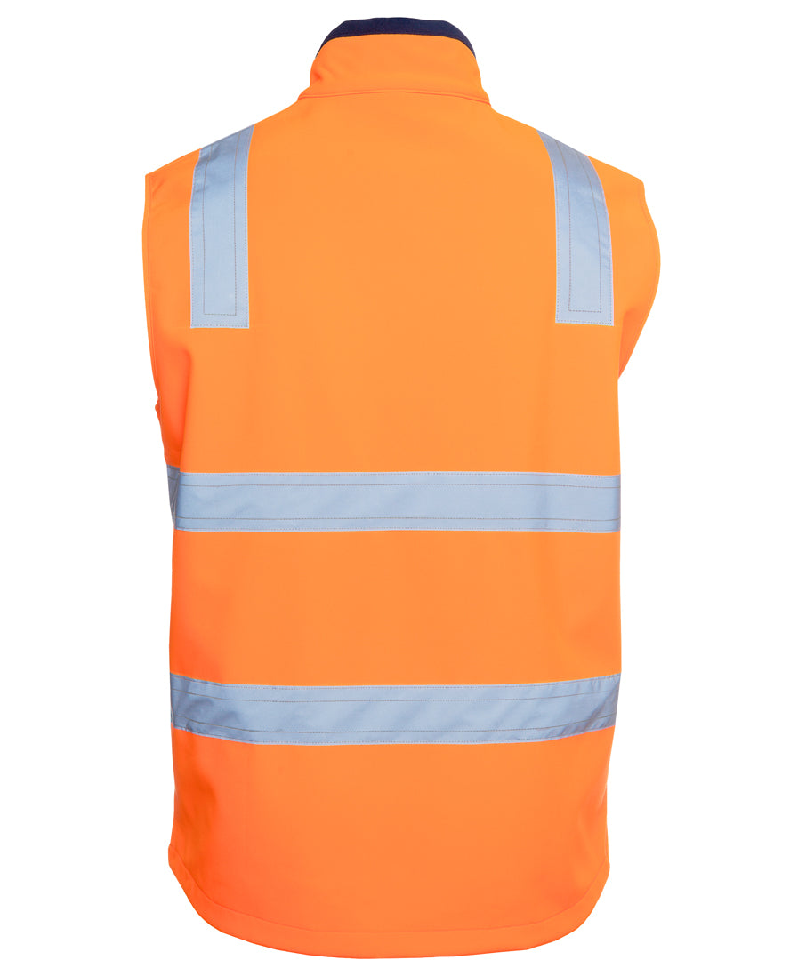 JB's Hi Vis (D+N) Three Layer Softshell Vest 6DWV | Stay dry and visible in this slim fit vest, featuring water resistant, breathable fabric