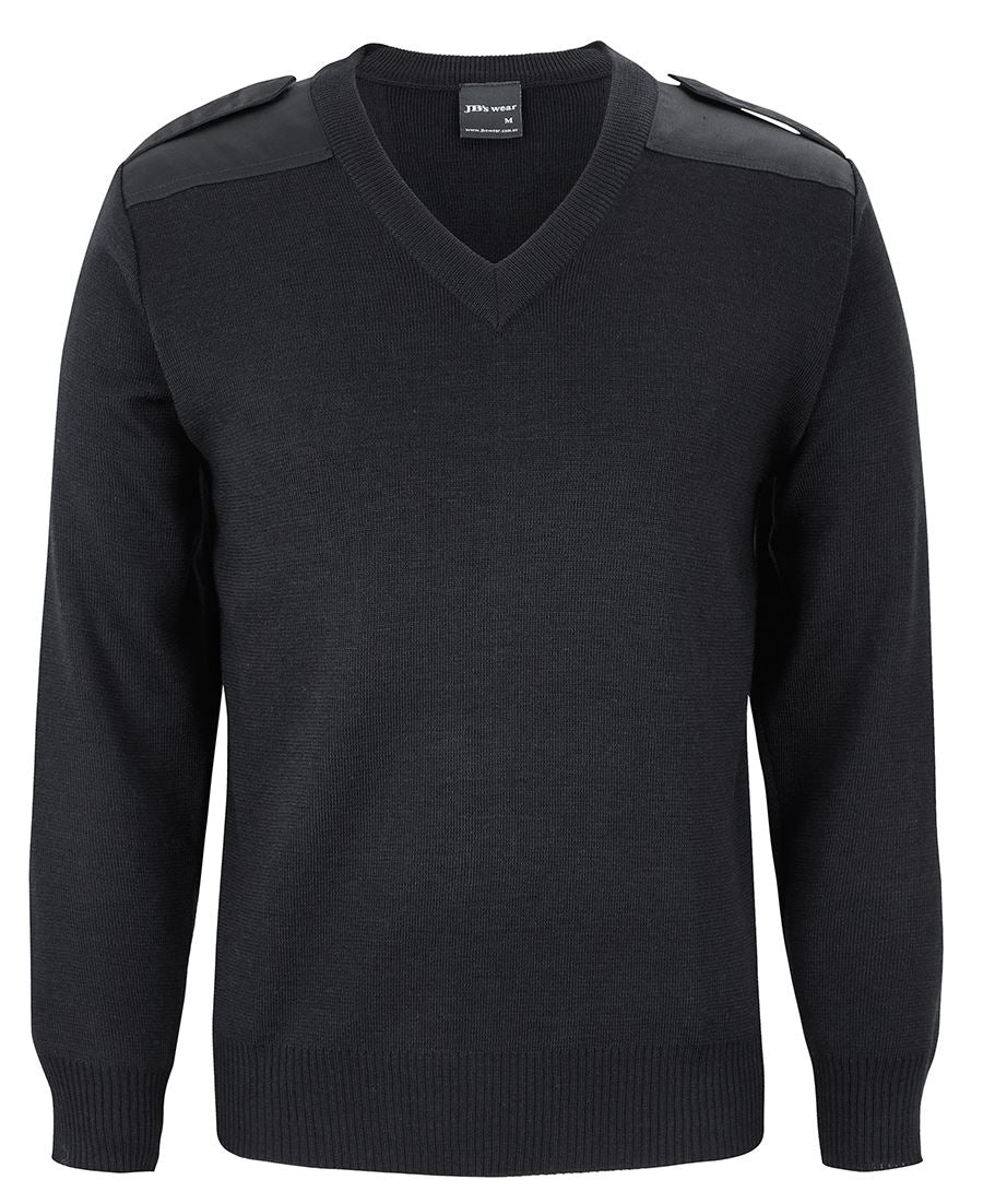 JB's Knitted Epaulette Jumper 6EJ | Hardworking style