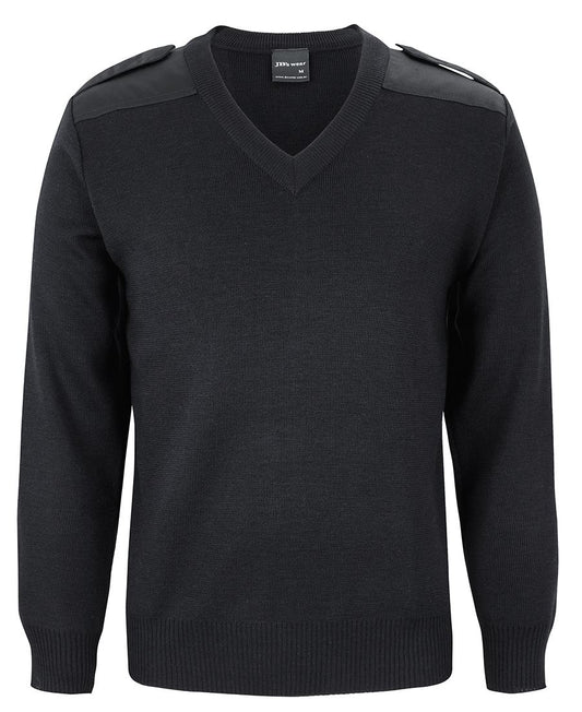 JB's Knitted Epaulette Jumper 6EJ | Hardworking style