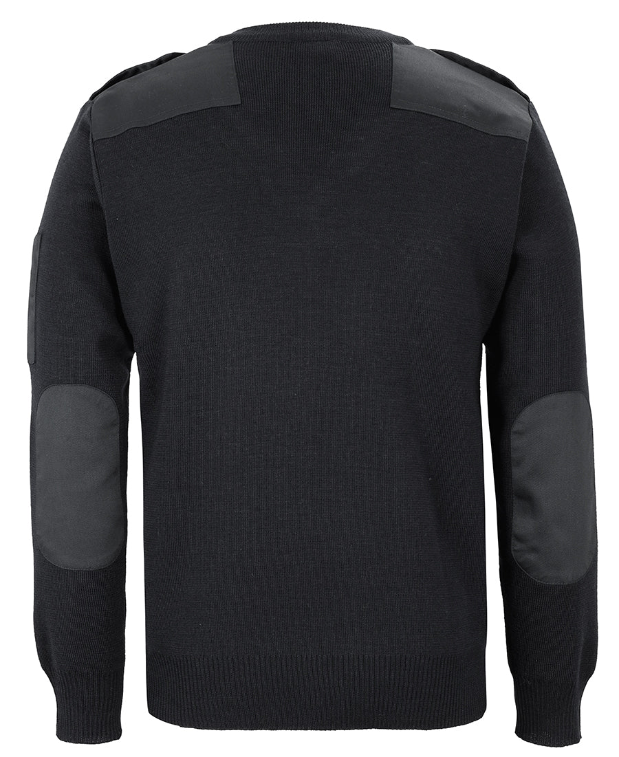 JB's Knitted Epaulette Jumper 6EJ | Hardworking style