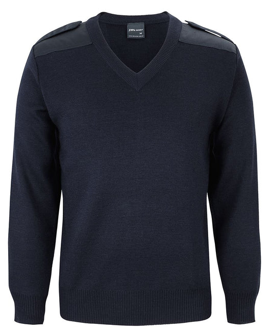 JB's Knitted Epaulette Jumper 6EJ | Hardworking style