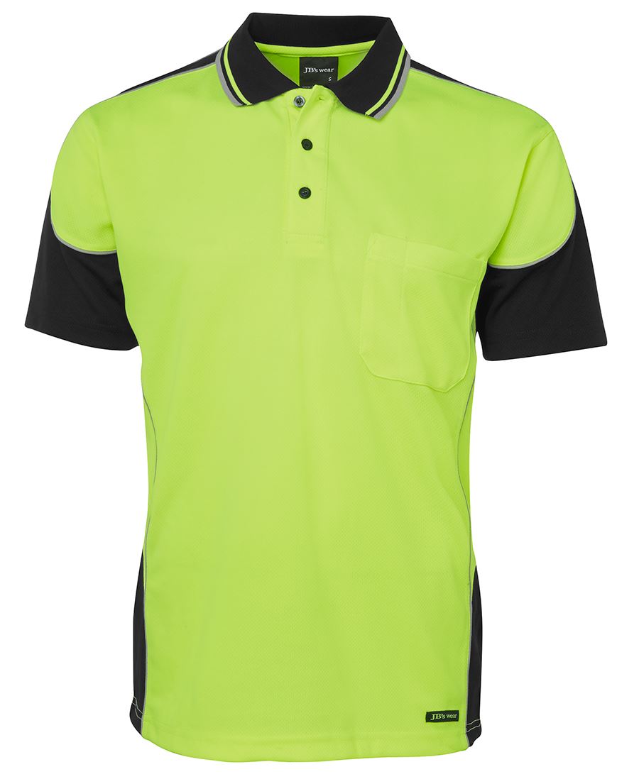 JB's Hi Vis Contrast Piping Polo 6HCP4 | Piping Style