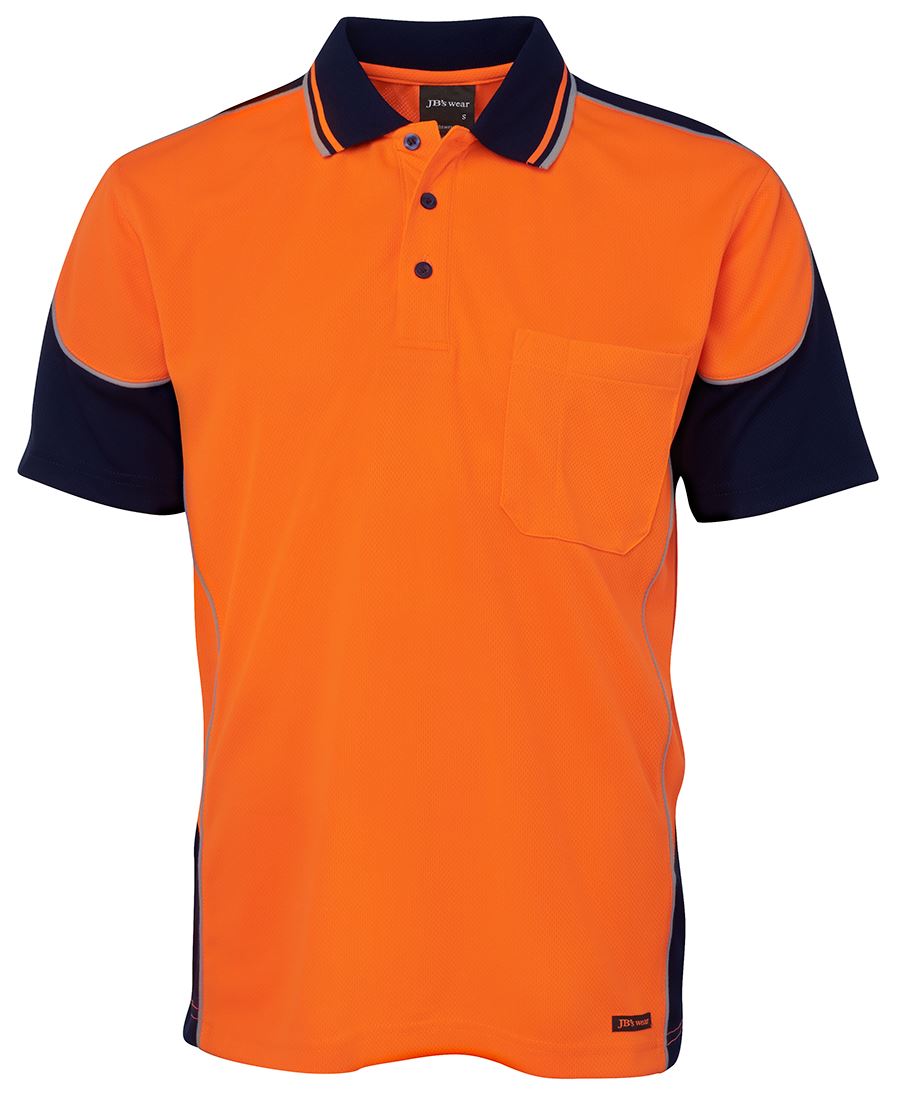 JB's Hi Vis Contrast Piping Polo 6HCP4 | Piping Style