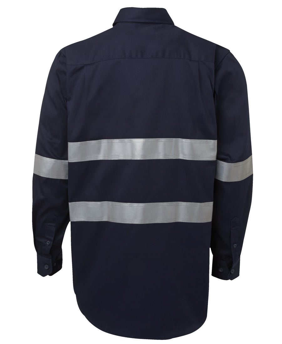 JB's L/S 190G Work Shirt With Reflective Tape 6HDNL | A solid choice