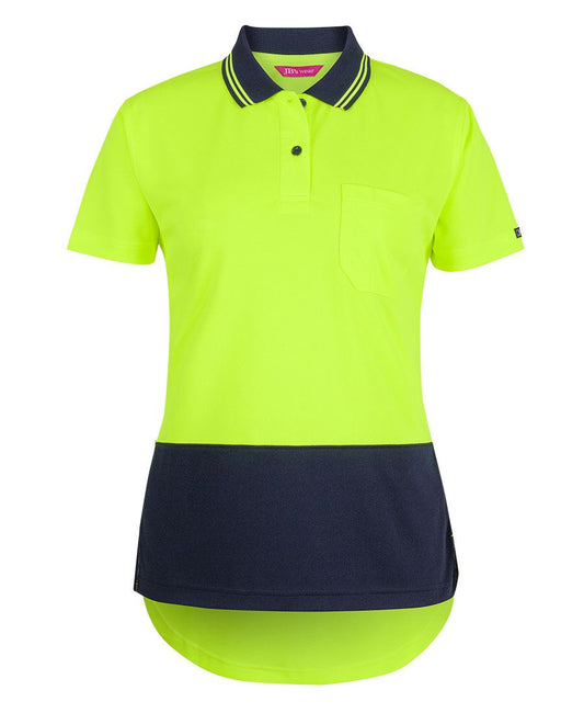 JB's Ladies Hi Vis S/S Drop Tail Polo 6HDS1