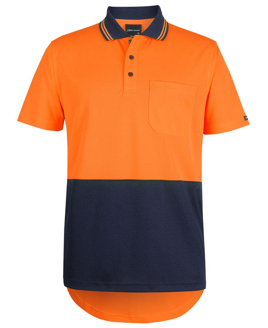 JB's Hi Vis S/S Drop Tail Polo 6HDS